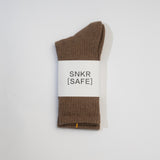 Brown Basic Crew Length socks