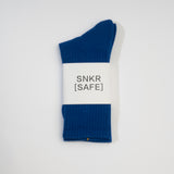 Blue Basic Crew length socks