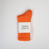 Orange Basic crew length socks