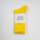 Yellow Basic crew length socks