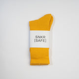 Mustard Yellow Basic crew length socks